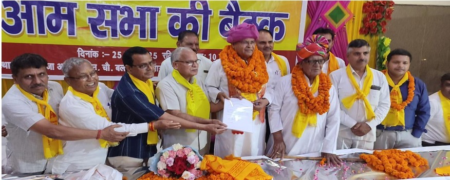 श्री यशपाल पांचाल जी को दूसरी बार निर्विरोध भारतीय विश्वकर्मा विराट संघ के अध्यक्ष चुने गए